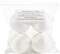 Handy Hands Decor Satin Covered Styrofoam Balls 3" 4/Pkg-White